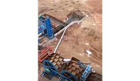 热量庆贺海口客户定制洗沙脱水设备安装调试成功